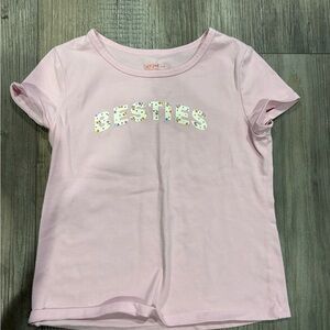 Cat & Jack Light Pink 'Besties' Kids Tee